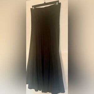 J. Crew Black Maxi A-Line Skirt